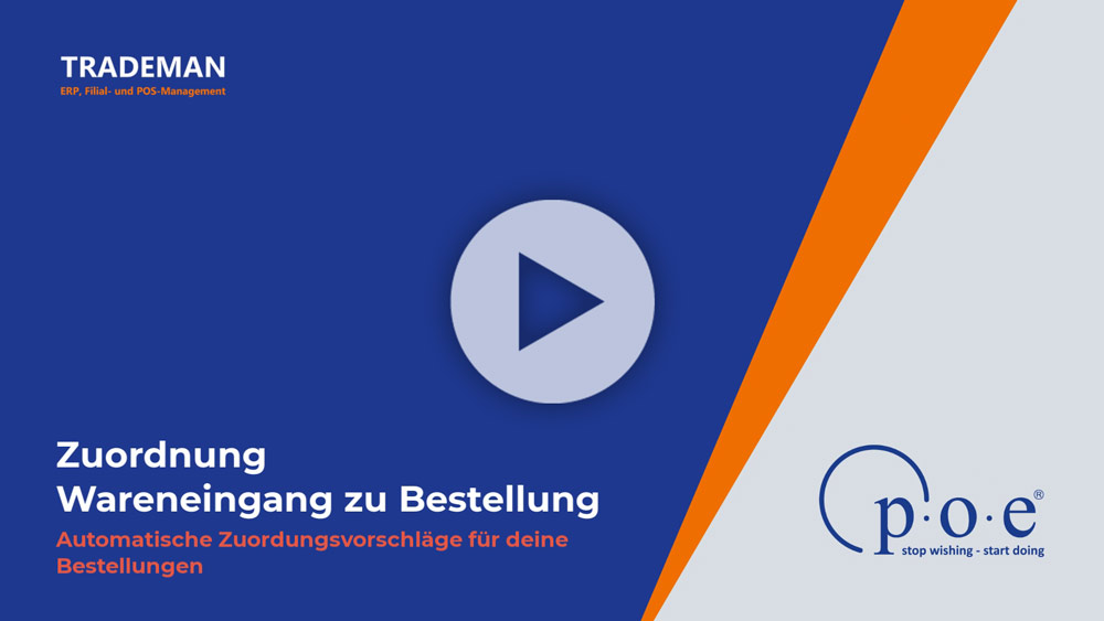 Video Automatische Vorschläge für Bestellungen zu Wareneingängen